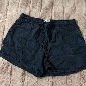 C&C California Navy Women's Elastic-Waist lyocell Shorts size large